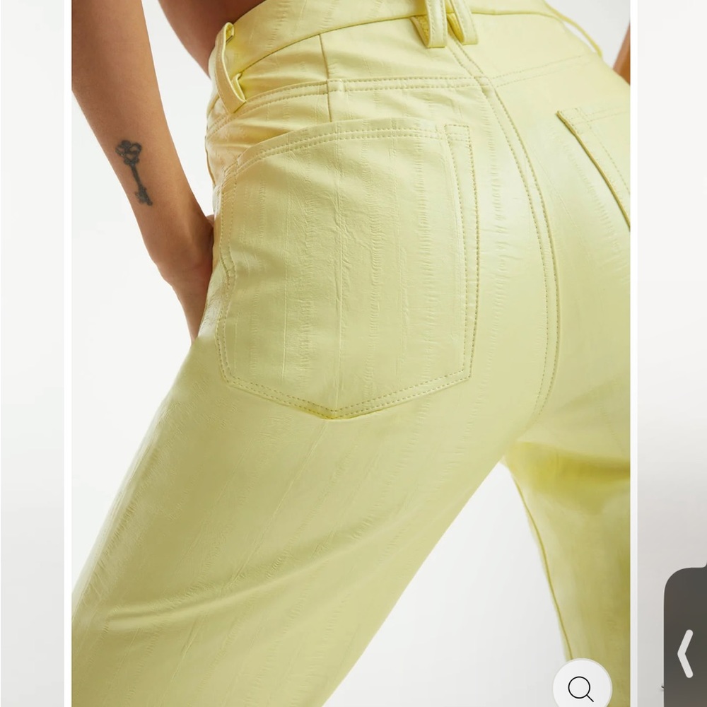 GOOD AMERICAN BETTER THAN LEATHER GOOD ICON - KEY LIME NWT SIZE 6 - Picture 6 of 7